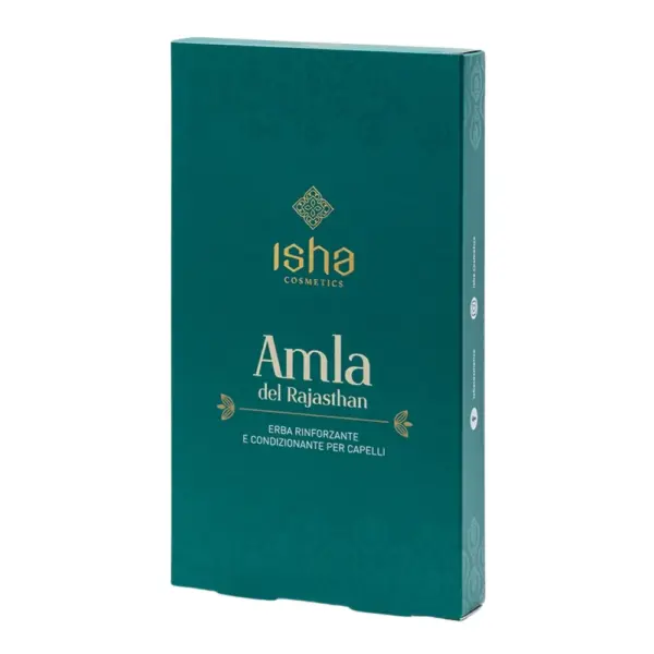 Isha Cosmetics Tinte Vegetal Natural Amla Rajasthan 100% Puro 100g - Imagen 1
